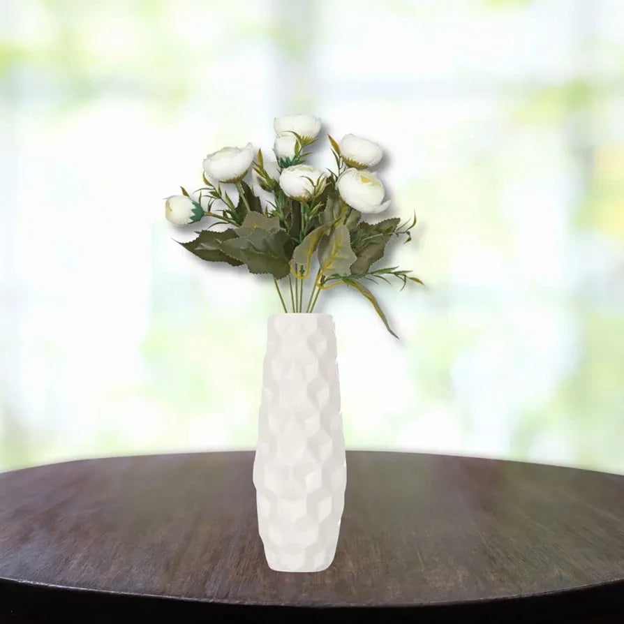 SATYAM KRAFT 2 Pcs Artificial Rose Flower Sticks | Decorative Items for Home Decor, Room, Living Room, Table Centerpiece, Balcony, Office | Perfect for Wedding, Birthday, Enagagement